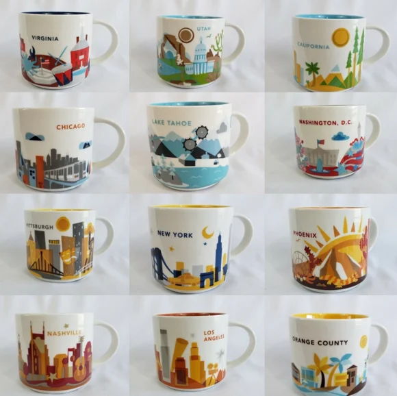 Starbucks You Are Here collection - see sizes for availability! - Picture 4 of 8